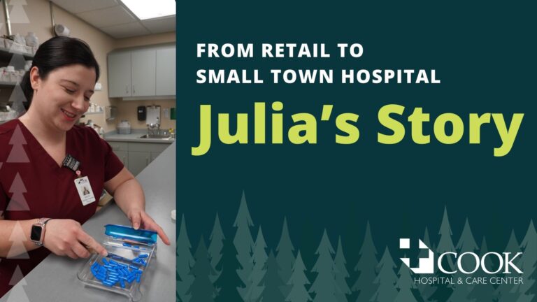 Julia is a pharmacy technician